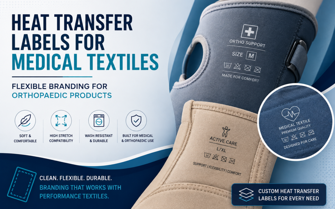 Heat Transfer Labels for Medical Textiles |  Flexible Branding for Orthopaedic Products